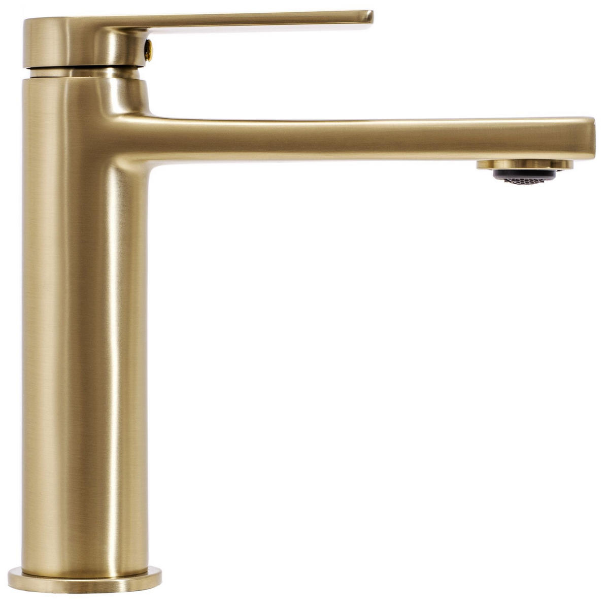 WASCHBECKENARMATUR Rea Verso Brush Goldlow - Goldfarben, Metall (4.5/16.5/15.5cm) - REA
