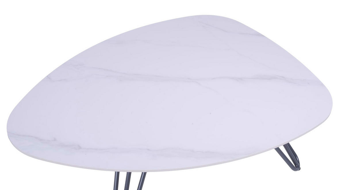 GARTENTISCH Karl 110 cm Terrassentisch - Grau, Metall (88/110/31.5cm) - DELUKE