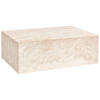 COUCHTISCH 90/66 cm Travertinoptik Nobres - Beige, Keramik (90/66/30cm) - Beliani