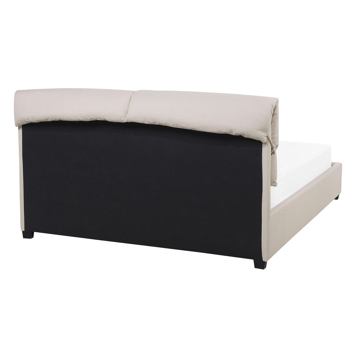 POLSTERBETT 140/200cm Helles Beige Belfort - Beige, Textil (140/200cm) - Beliani