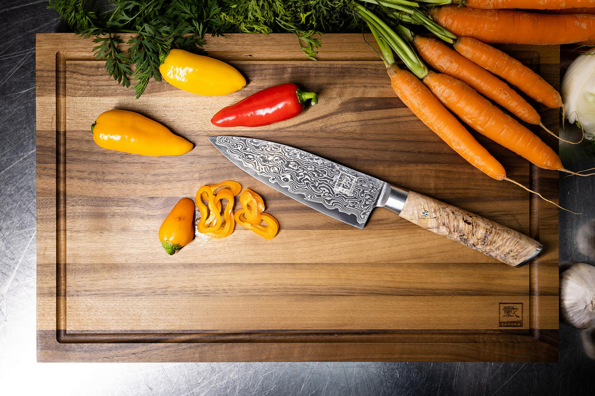 SCHNEIDEBRETT AUS NUSSBAUMHOLZ - Nussbaumfarben, Holz (45/28.5cm) - Zayiko