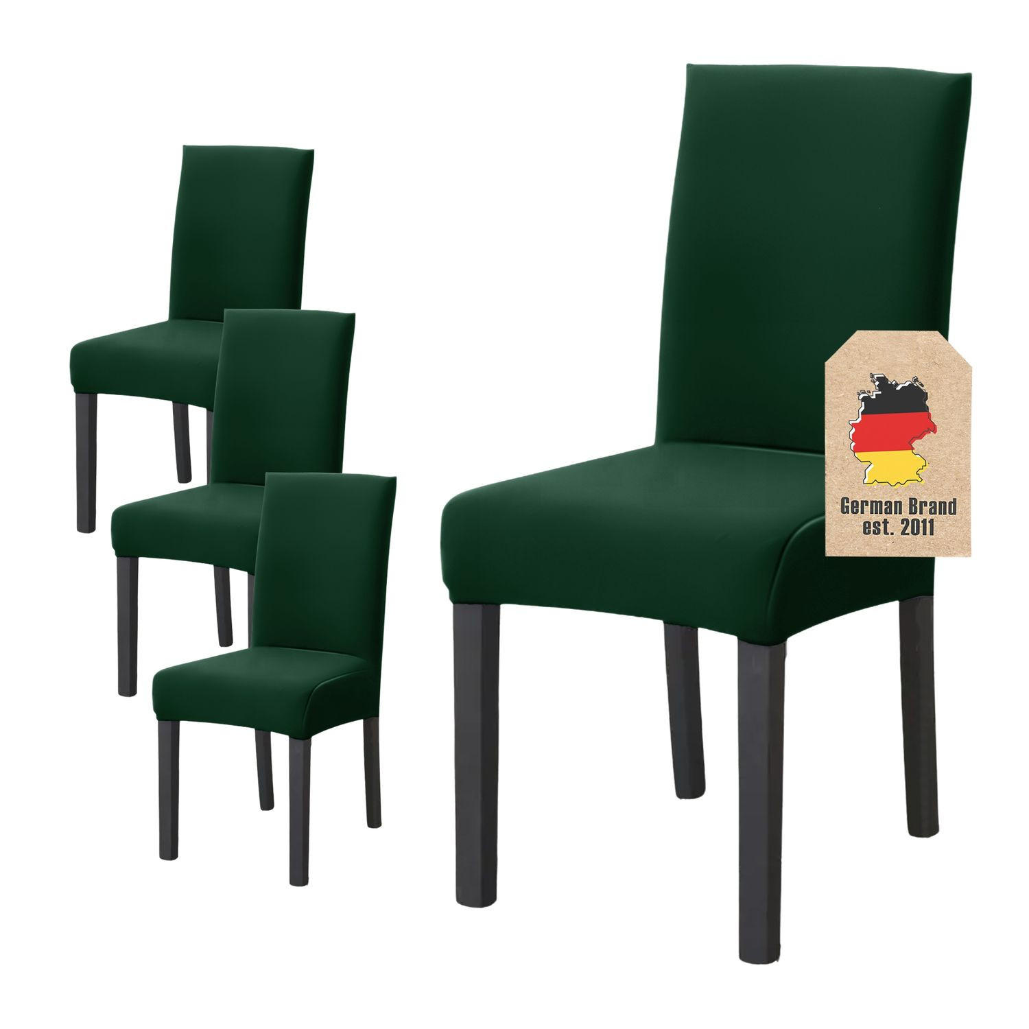 STUHLHUSSE (4-tlg. Set) - Grün, Kunststoff (1/38cm)