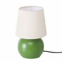 NACHTTISCHLAMPE Metallfuß Sabia 22 cm - Grün, Metall (14/14/21.8cm) - Boltze Home