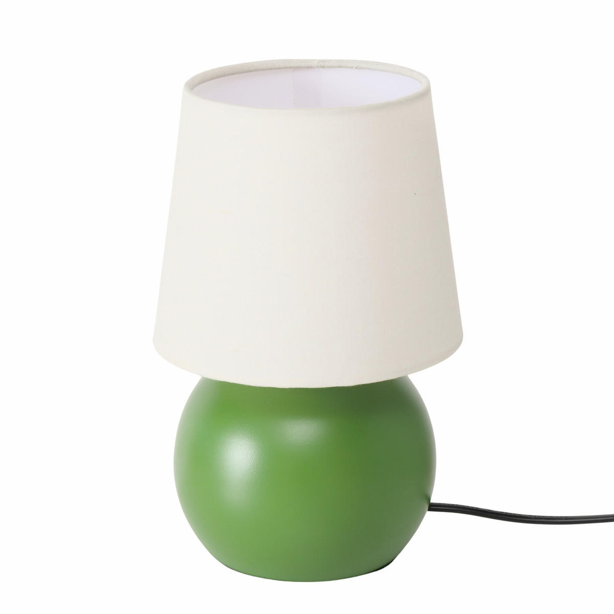 NACHTTISCHLAMPE Metallfuß Sabia 22 cm - Grün, Metall (14/14/21.8cm) - Boltze Home