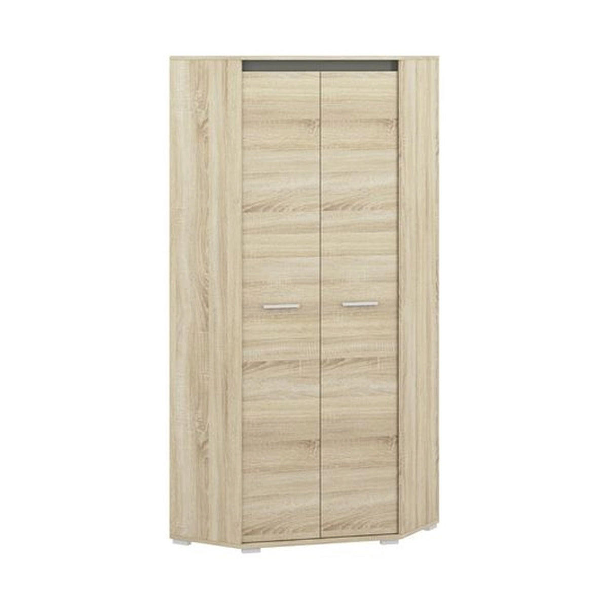 hi-markt Kleiderschrank Sonoma Eiche, Dunkelgrau 82x200x82 cm