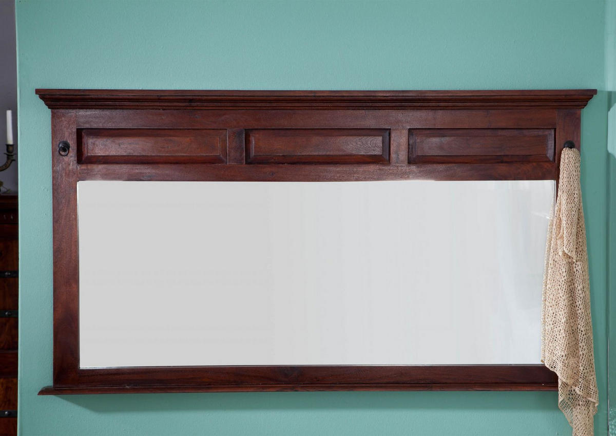 SPIEGEL Akazie 160x7x87 nougat lackiert OXFORD #405 - Dunkelbraun, Holz (160/87/7cm) - Massivmoebel24