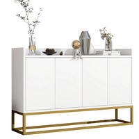 SIDEBOARD 120/30/80 cm Weiß aus Spanplatte grifflos - Weiß, Holzwerkstoff (30/80/120cm) - OKMYHOME