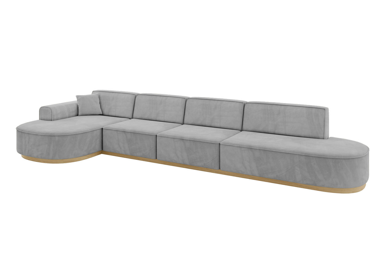 Altdecor Ecksofa Grau 413x171 cm