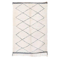 BERBERTEPPICH aus reiner Wolle 158x 256 cm - Beige, Naturmaterialien (158/256cm) - AFK Living