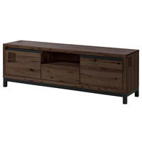 TV-BOARD Kernbuche 170x40x56 tabacco braun geölt VILLANDERS #213 - Dunkelbraun, Holz (170/56/40cm) - Massivmoebel24