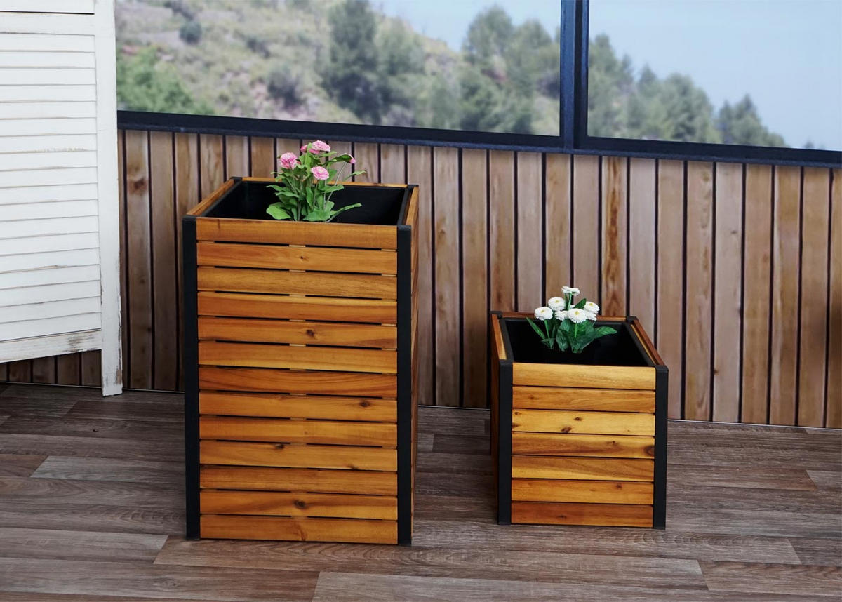 PFLANZKASTEN Braun - Braun, Holz (42/60/42cm) - MCW