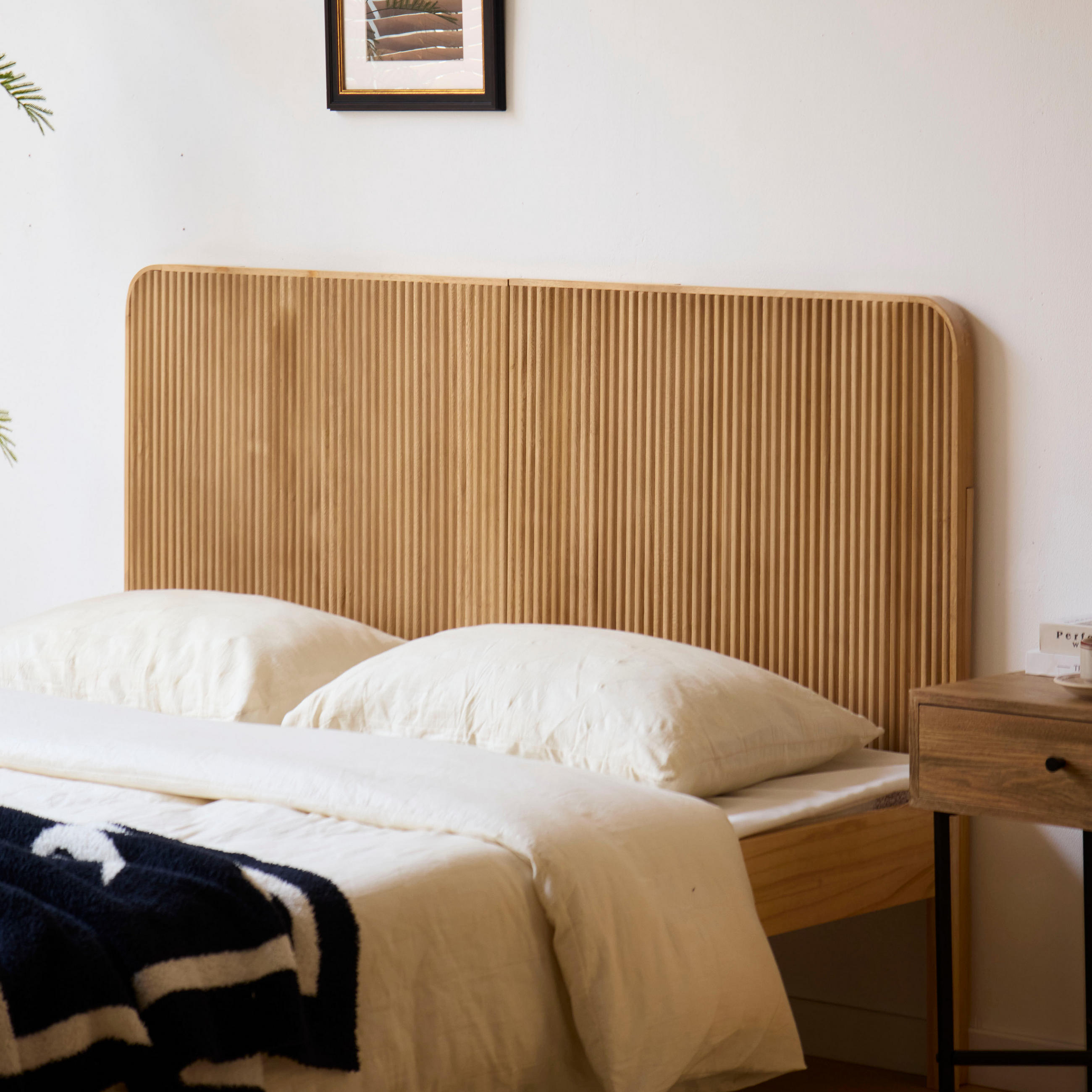 BETTKOPFTEIL Rechteckig Braun 140 cm - Braun, Holz (140/108.5/3.5cm) - Nordlys