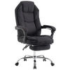 BÜROSTUHL Castan, Stoff Schwarz - Schwarz, Textil/Metall (67/124/64cm) - TPFLiving