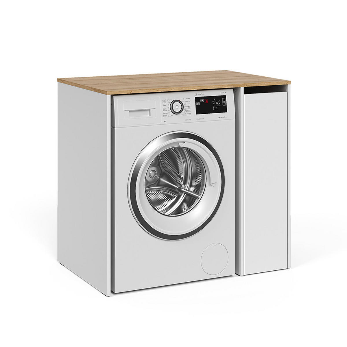 SKŘÍŇKA NA PRAČKU Viktor Bílá/Artisan - bílá, kompozitní dřevo (93.6/88.2/60.3cm) - Vicco