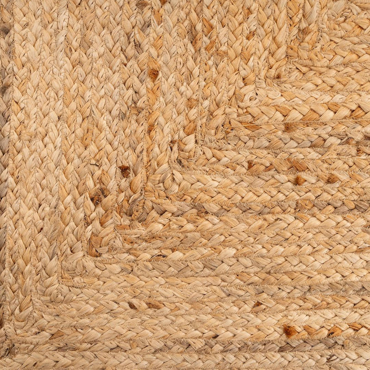 JUTETEPPICH Jute Braided Casper Beige - Beige, Textil (191/279cm) - Kukoon Rugs