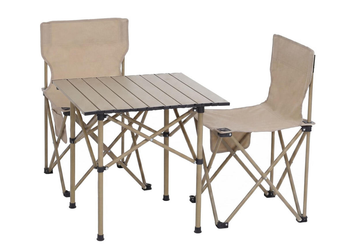 CAMPINGSET Creme - Creme, Textil (51/65/53cm) - MCW