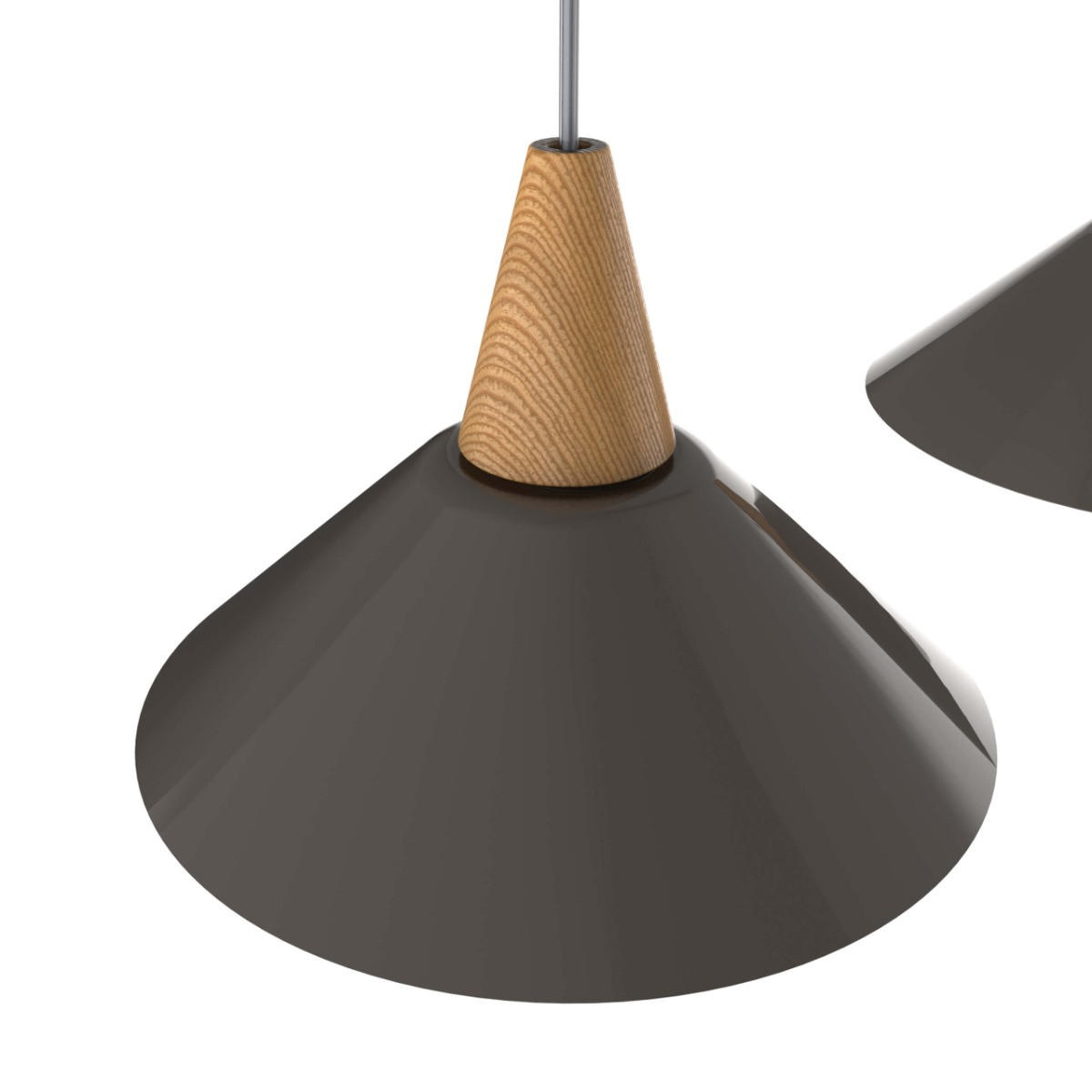 HÄNGELEUCHTE - Graubraun, Metall (25/100/16cm) - Lumicom