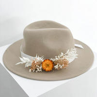 HUTBAND Trockenblumen terracotta - orange - Orange, Naturmaterialien (15cm) - Lykke & You