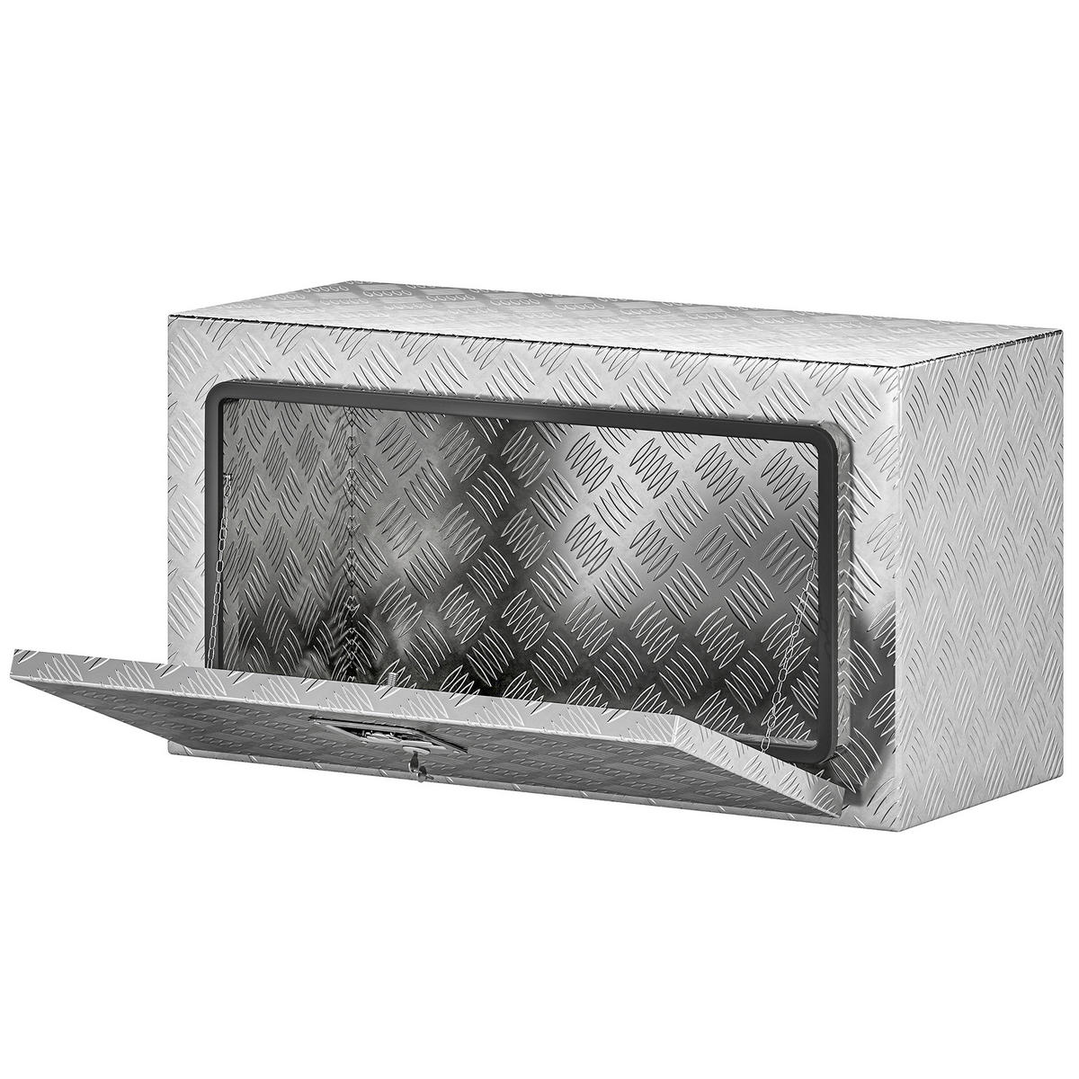 WERKZEUGKASTEN, 96-Liter-Alu-Kasten mit Schloss, 76,2 x 35,5 x 40,6 cm, Silber - Multicolor, Kunststoff (35.5/40.6/76.2cm) - FORIOUS