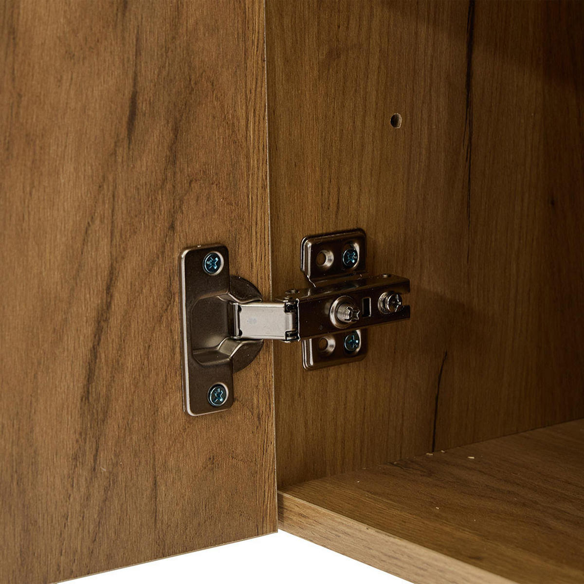 SIDEBOARD mit Massivholzbeinen，Farbe Eiche - Alteiche, Holz (40/70/140cm) - KOMHTOM