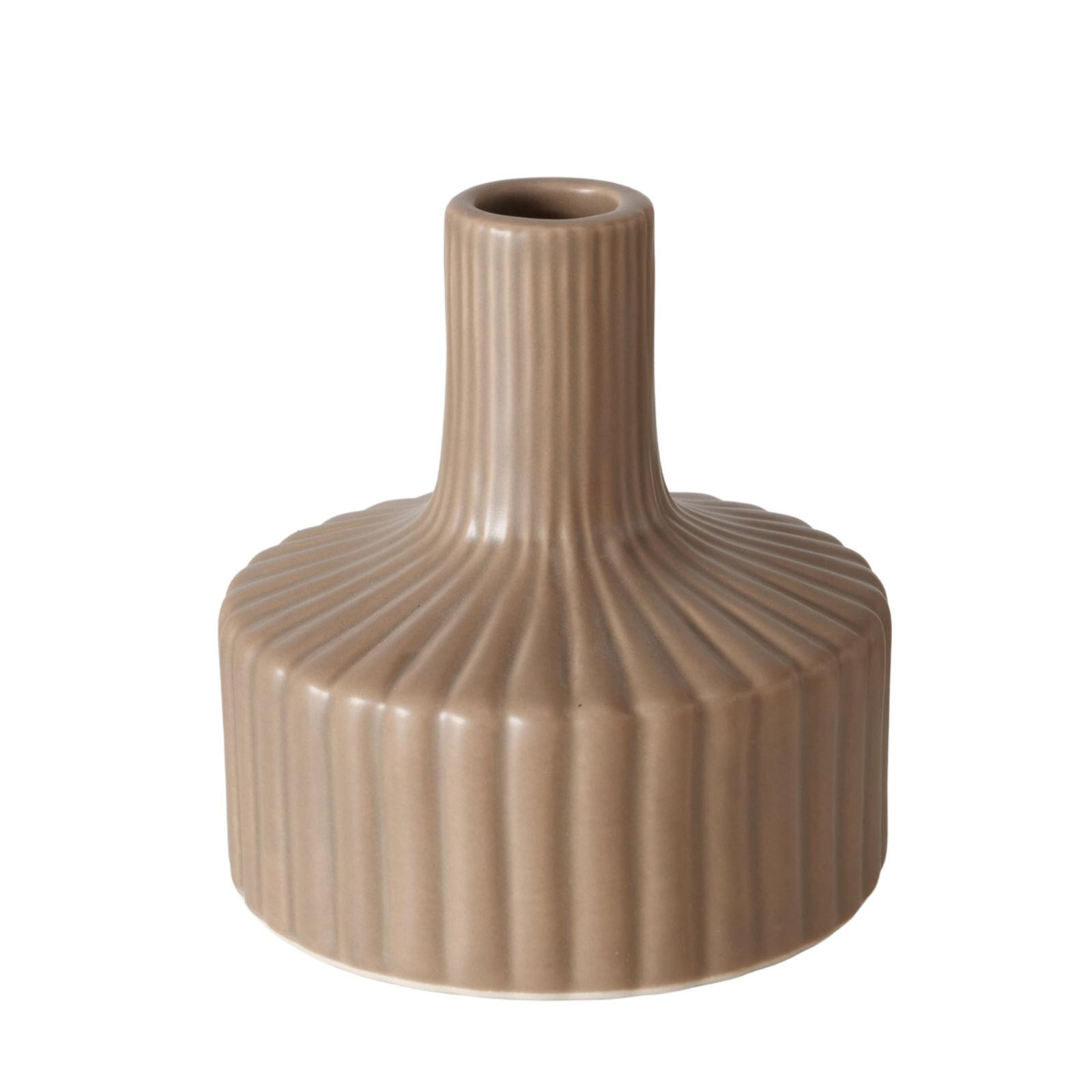 VASE Libelly 11 cm - Braun, Keramik (11cm) - Boltze Home