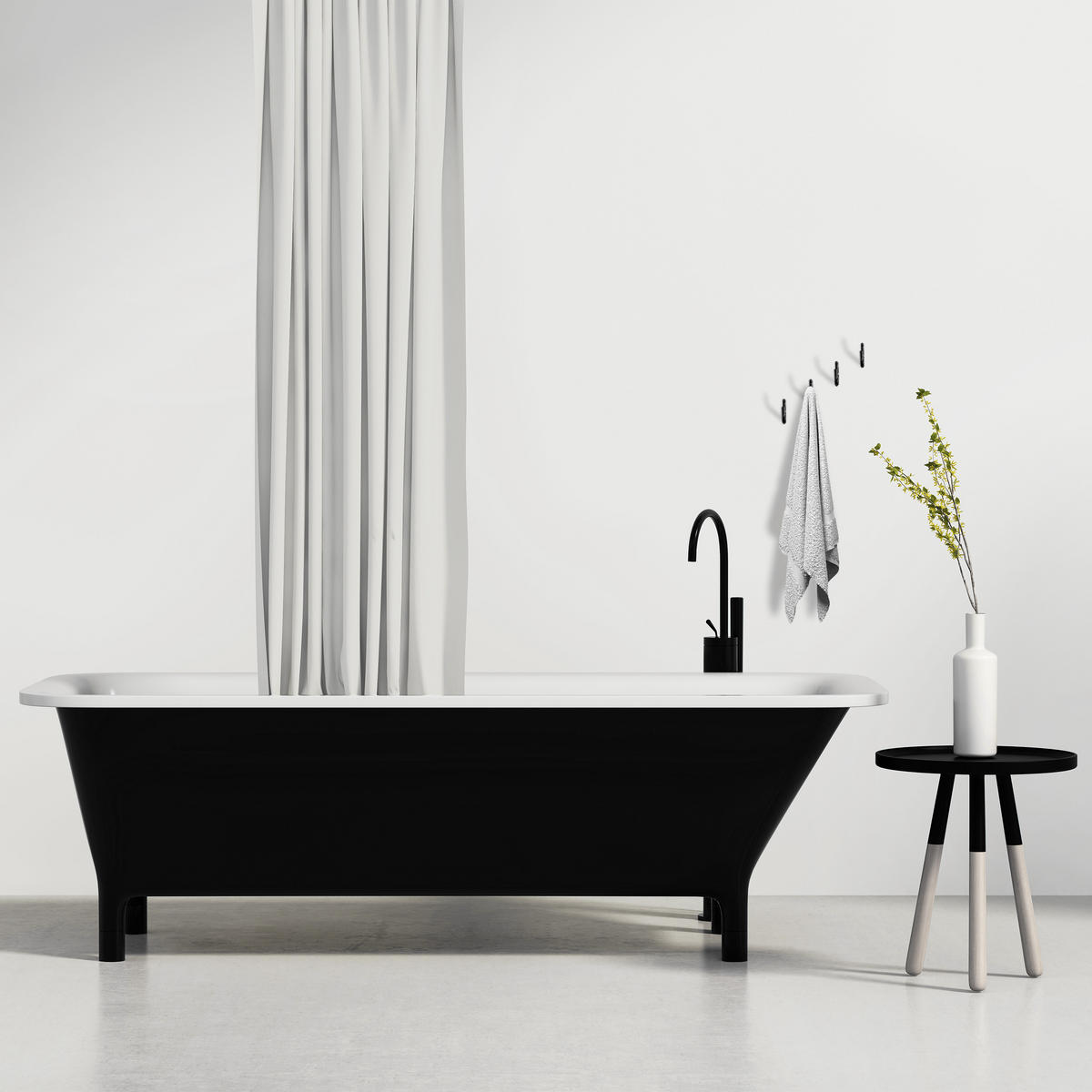 30-TLG.WANDHAKEN-SET - Schwarz, Kunststoff/Metall (3.5/15/20cm) - Relaxdays