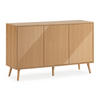 SIDEBOARD Telmo 3 türen Eichenfarbe - Honigeiche, Holzwerkstoff (120/76/40cm)