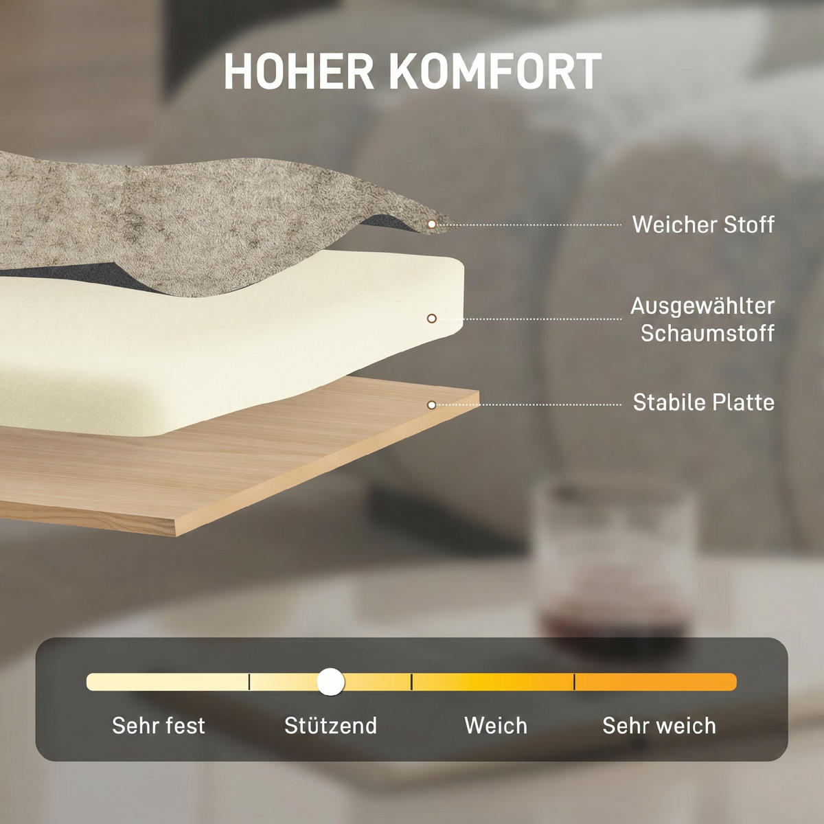 KŘESLO ze světle hnědého žinylkového dřeva - hnědá/světle hnědá, dřevo/textil (63.5/78.5/71cm) - HOMCOM