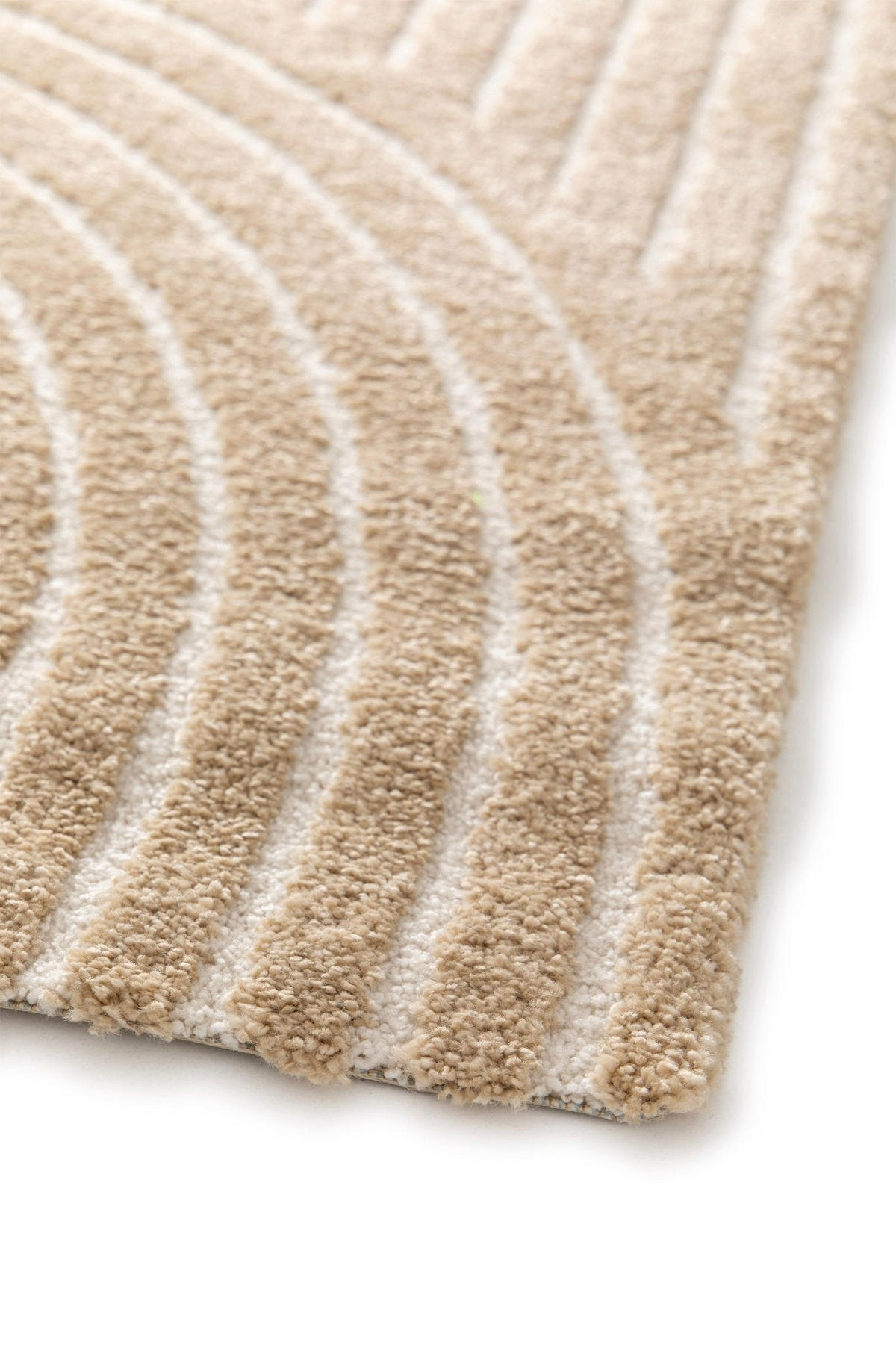 TEPPICH sehr weich mit Relief-Effekt bruin - Braun, Textil (120/170cm) - AFK Living