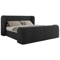 POLSTERBETT EMORA CLASSIC DUO 160/200 - Dunkelgrau Strukture - Pocket-Matratze - Dunkelgrau, Textil (160/200cm) - MKS