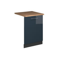 ČELNÍ PANEL MYČKY Fame-Line Tmavě modrá s vysokým leskem - antracitová/tmavě modrá, kompozitní dřevo (60/81.8/1.6cm) - Vicco