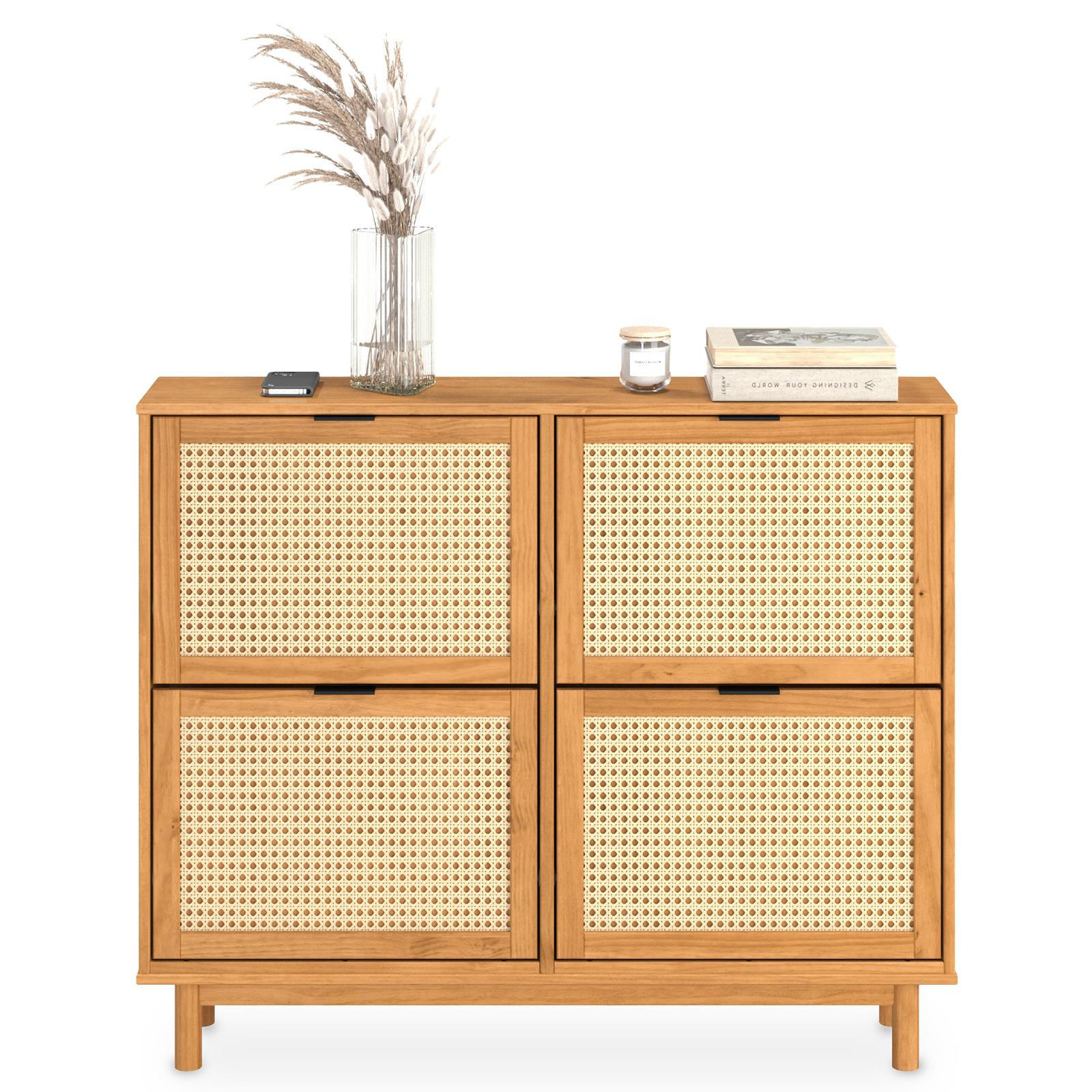 SCHUHKIPPER CEFIRA Eiche - Eichefarben, Holz (116/95/25cm) - IDIMEX