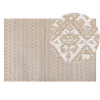 TEPPICH geflochten Atima 230/160 cm - Beige, Naturmaterialien (160/230cm) - Beliani