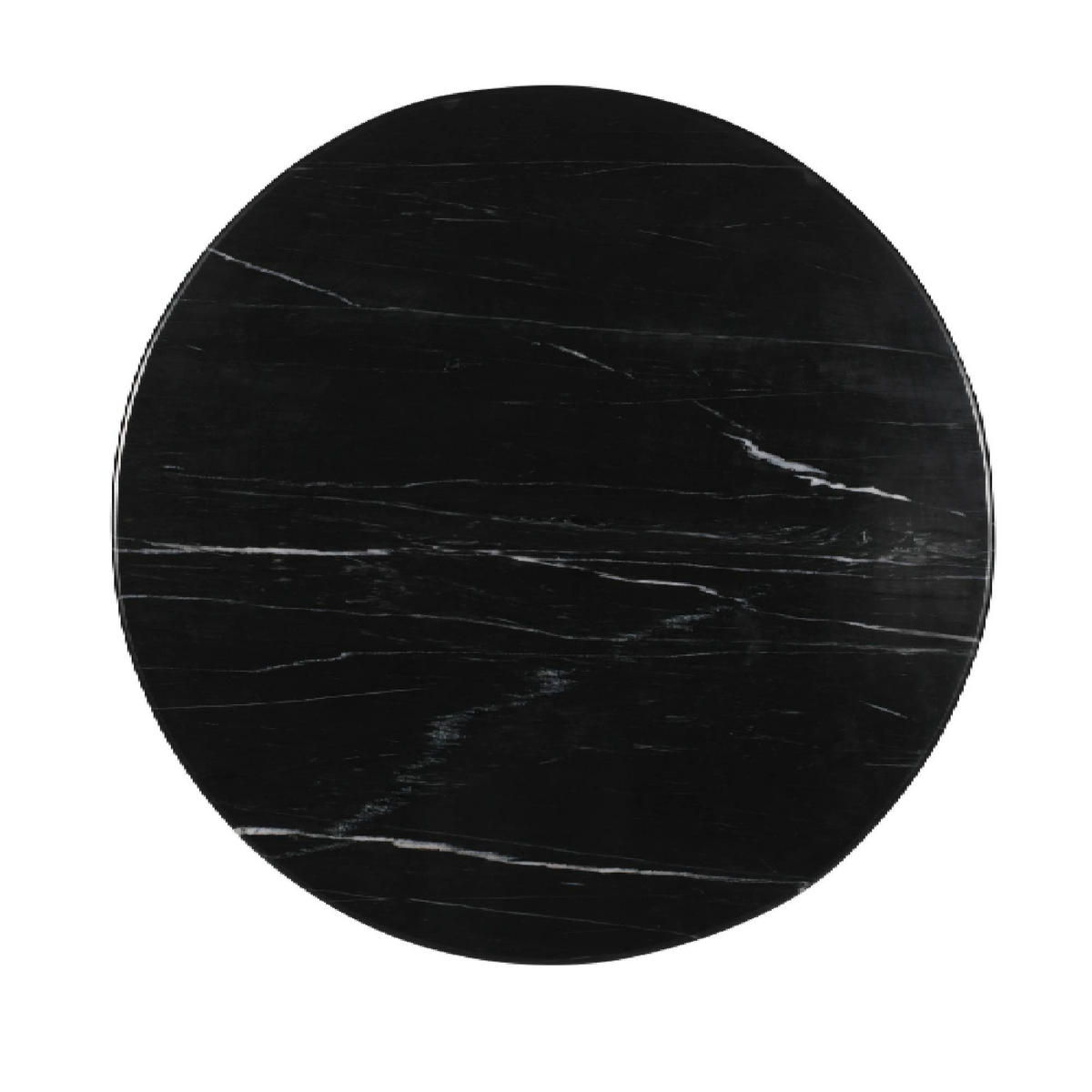 COUCHTISCH Neelim Schwarz 91/91/41cm - Schwarz, Stein (91/91/41cm) - PTMD Collection