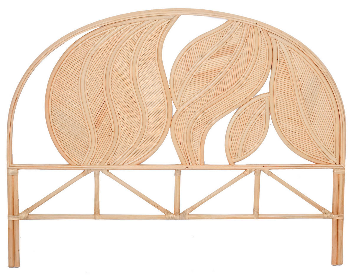 BETTKOPFTEIL Rund Braun 160 x 4 x 141 (cm) - Braun, Holz (160/141/3.8cm) - Nordlys