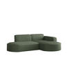 ECKSOFA Palma Xs In Scala - Grün, Holzwerkstoff/Textil (236/165cm) - Fun Möbel