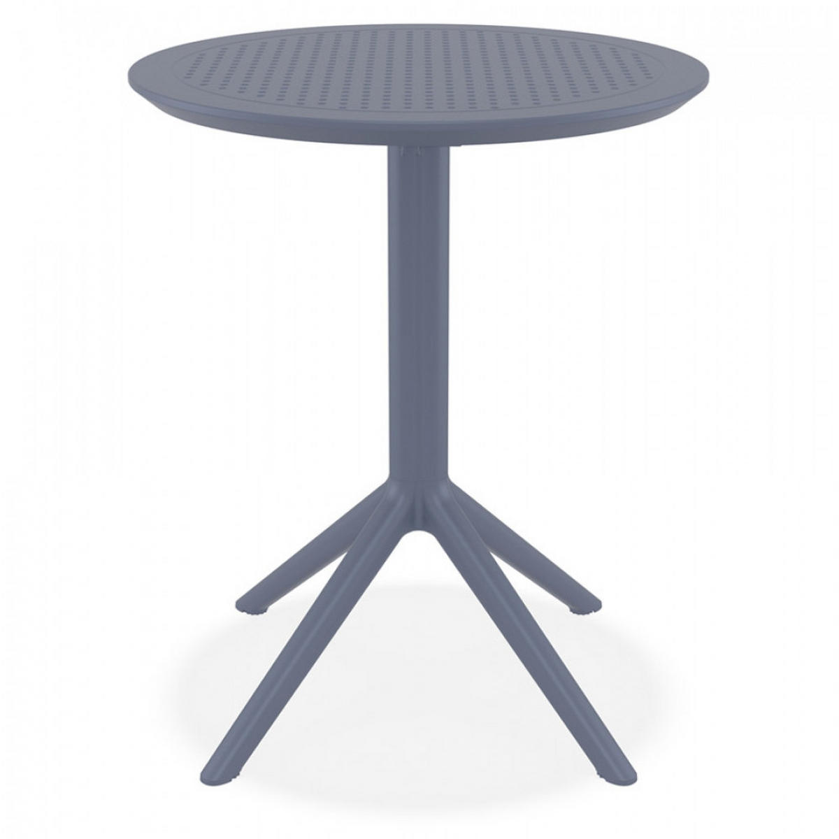 ESSTISCH grau 60x60x74 cm - Dunkelgrau/Grau, Naturmaterialien (60/60/74cm) - AlterEgo