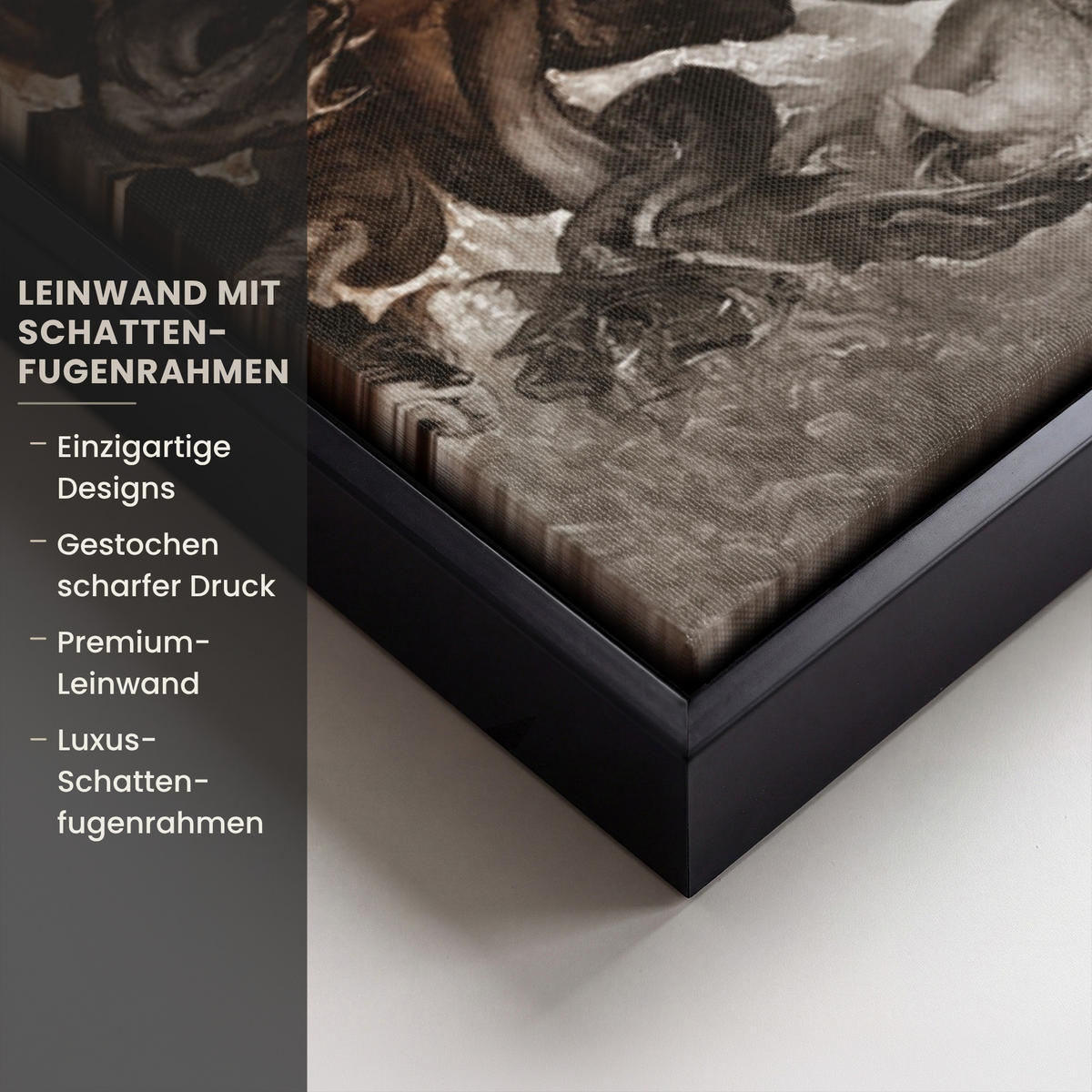 LEINWAND Bilder mit Rahmen - Gold - Lippen - Kunst - Gold - Luxus - Abstrakt - 40x60 - Kupferfarben, Textil (40/60cm) - MuchoWow