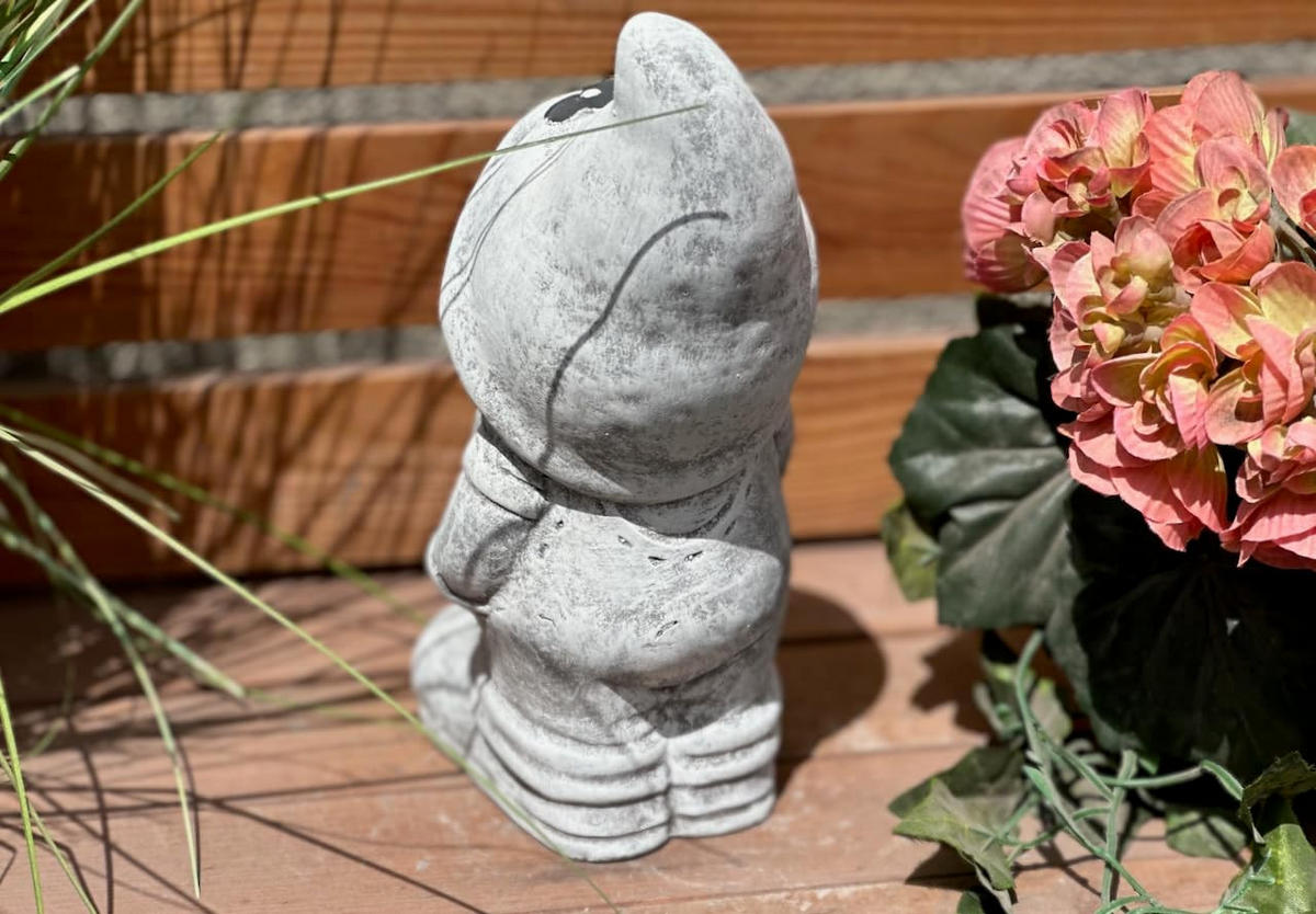 STEINFIGUR Wichtel Junge frostfest Steinguss - Grau, Stein (12/26/11cm) - stoneandstyle