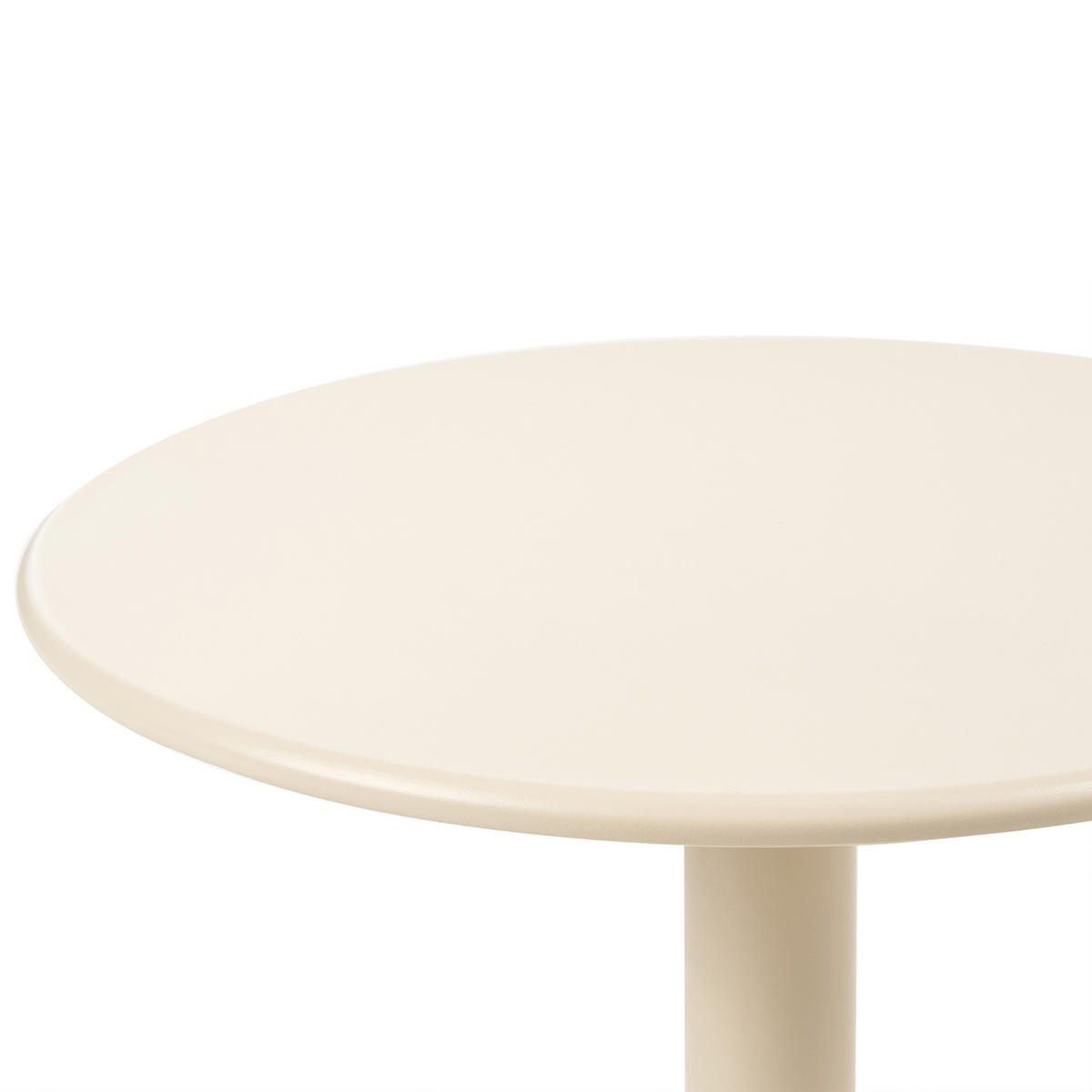 MĂSUȚĂ DE CAFEA DE EXTERIOR 50 cm 50 cm metal bej Vittuone - bej, metal (50/50/50cm) - Beliani