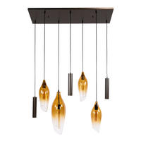 HÄNGELEUCHTE Cocoon Braun 40/105/150 cm - Braun, Glas (40/105/150cm) - Hoyz Collection