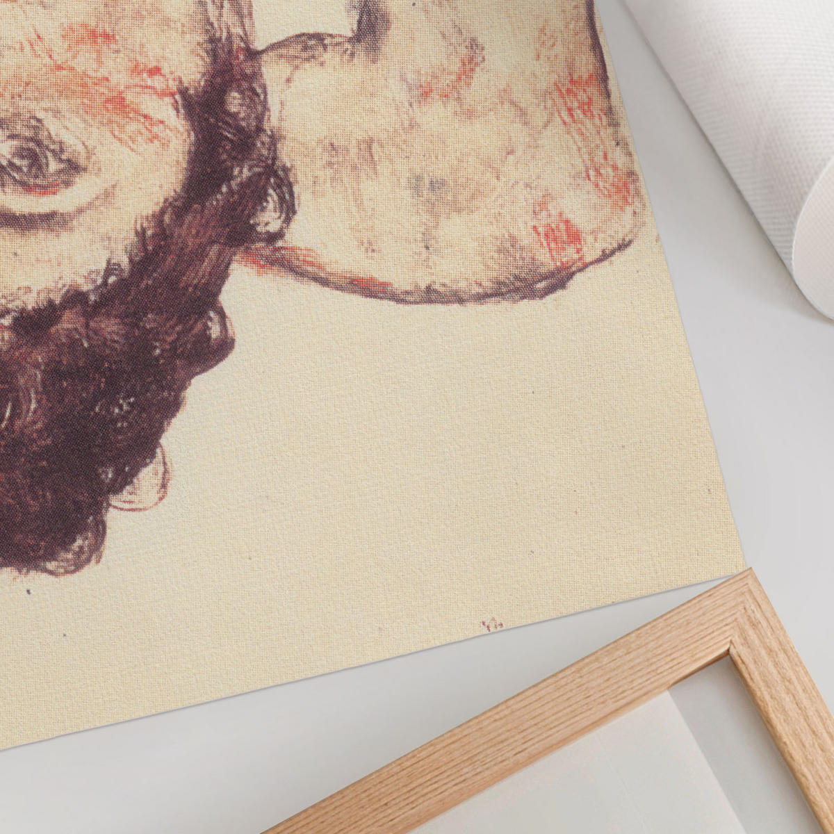 POSTER - 84x59 cm (A1) - Egon Schiele - Weiblicher Akt - Beige, Textil (84/59.4/0.1cm) - TULUP