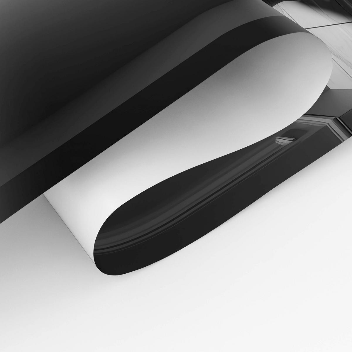 POSTER für Badezimmer WC ESEL mit Zeitung auf Toilette Abstraktion 20x30cm - Schwarz/Weiß, Papier (20/30/1cm) - Muralo