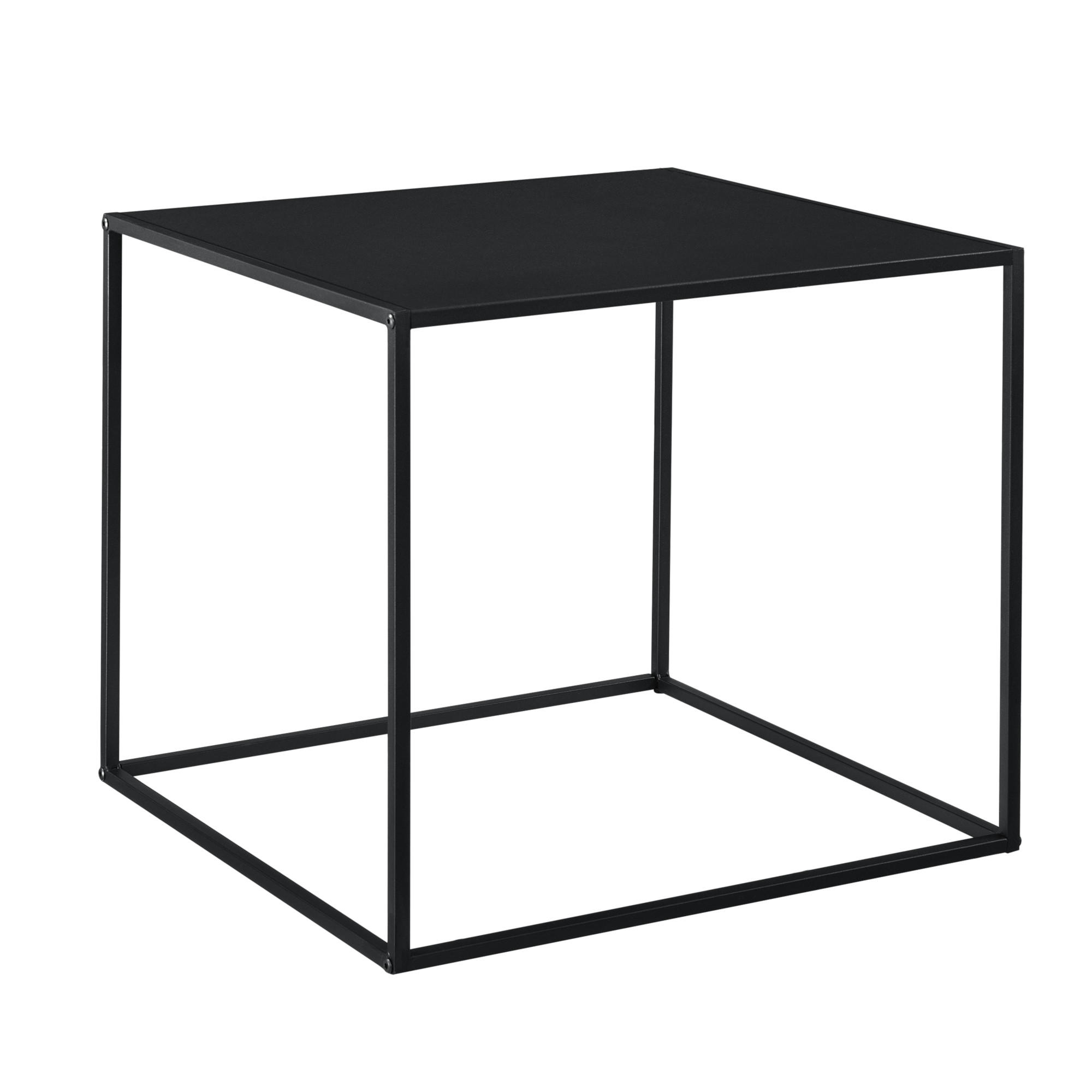 KONSOLENTISCH Russafa - Schwarz, Metall (55/55/50cm) - [en.casa]