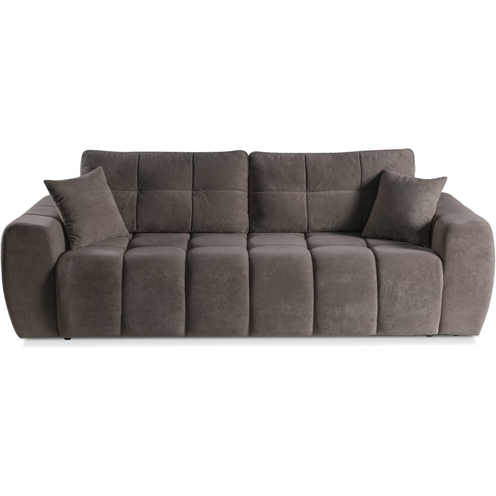SCHLAFSOFA 3-Sitzer Favi mit Schlaffunktion, Braun - Braun, Textil (263/93/105cm) - Beautysofa