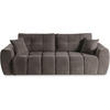 SCHLAFSOFA 3-Sitzer Favi mit Schlaffunktion, Braun - Braun, Textil (263/93/105cm) - Beautysofa