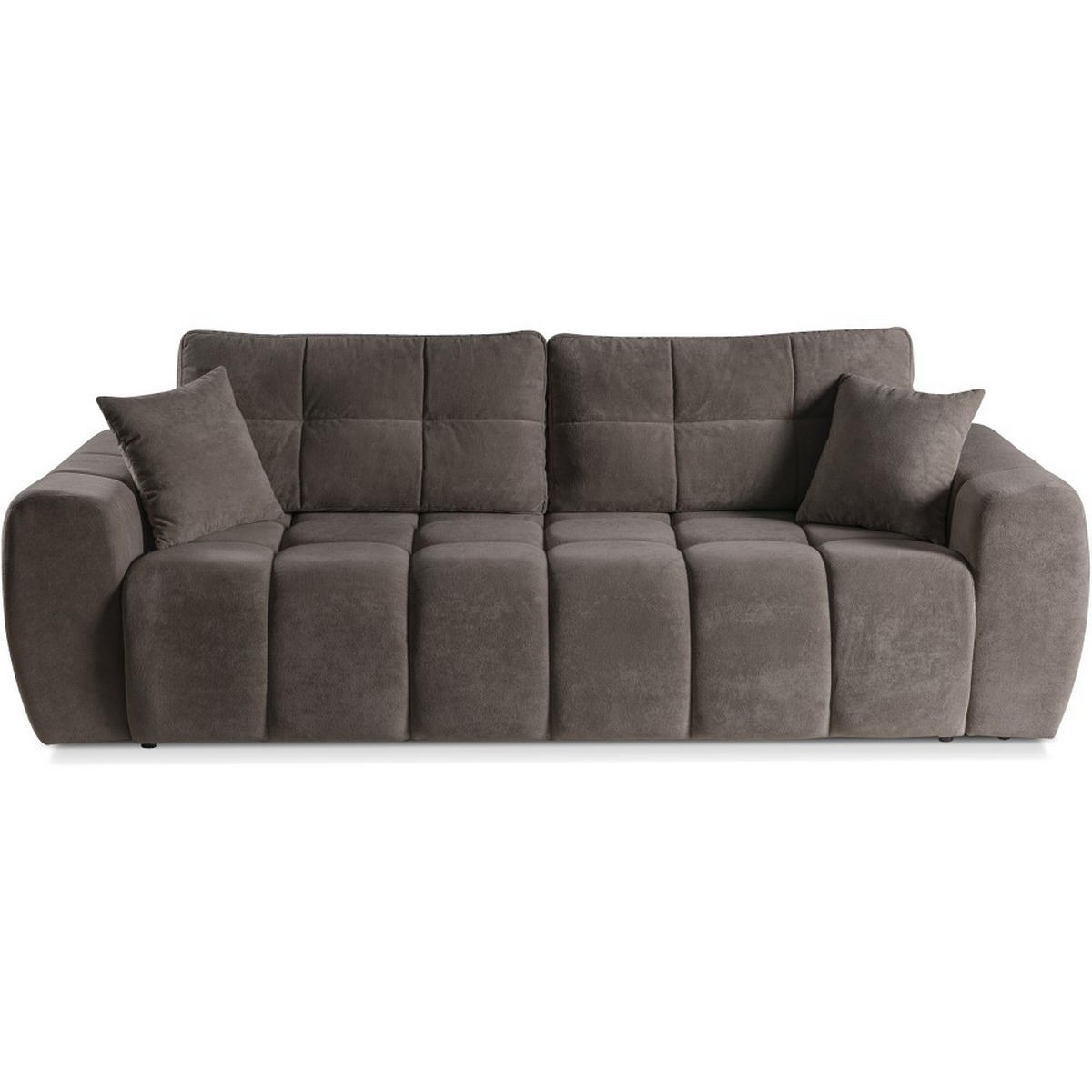 SCHLAFSOFA 3-Sitzer Favi mit Schlaffunktion, Braun - Braun, Textil (263/93/105cm) - Beautysofa