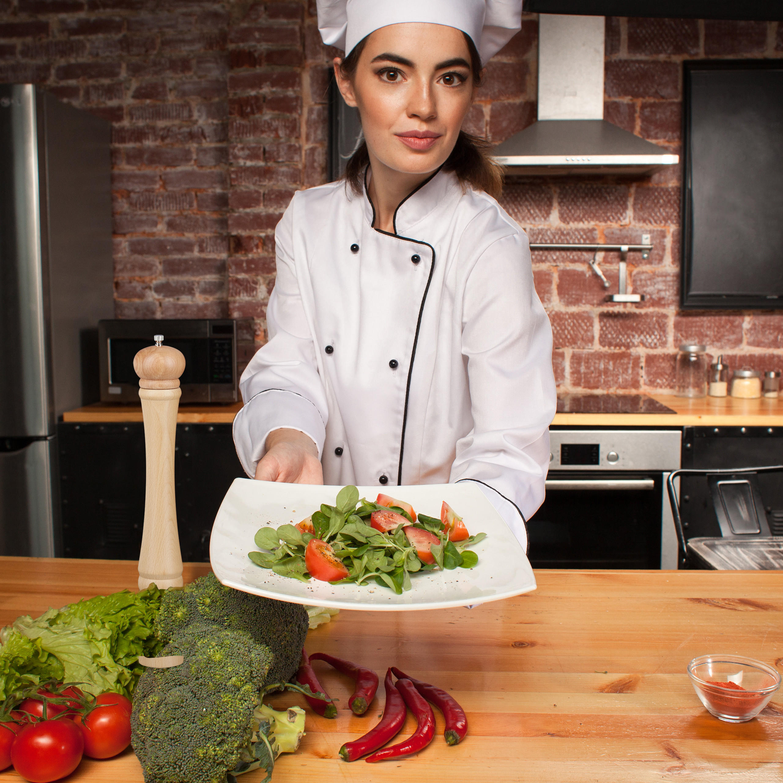 PFEFFERMÜHLE Keramikmahlwerk - Hellbraun, Holz/Keramik (5.5/39.5/5.5cm) - Relaxdays