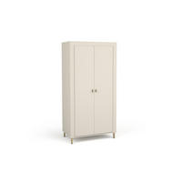 KLEIDERSCHRANK MONI 01 in Kaschmir / Eiche Whiskey matt 97/194/56 cm - Kaschmir, Holzwerkstoff (97/194/56cm) - Deine Möbel 24
