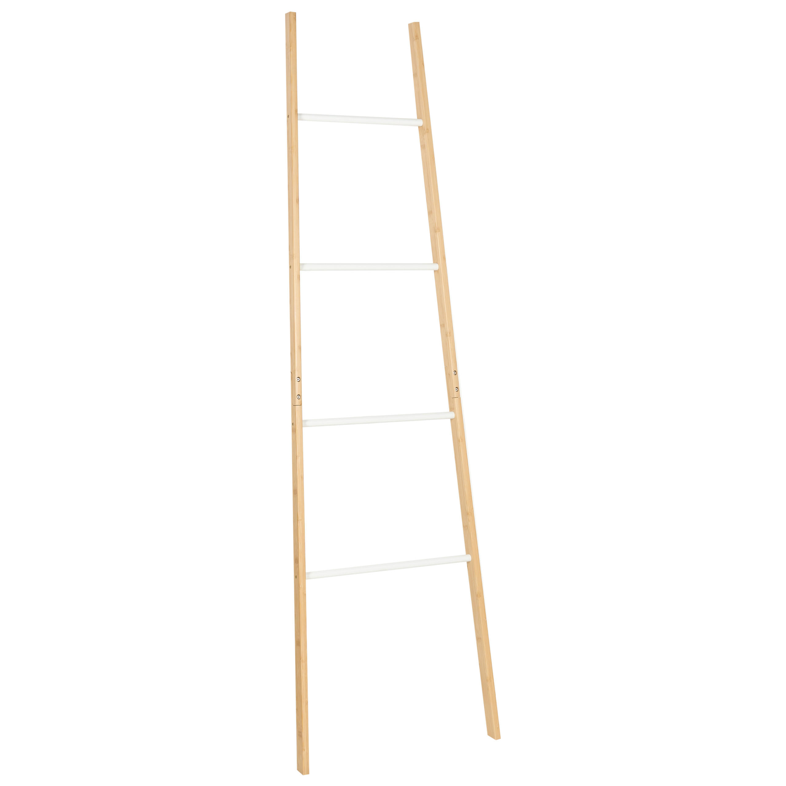 Beliani Handtuchständer Braun, Weiß 51x178x2 cm